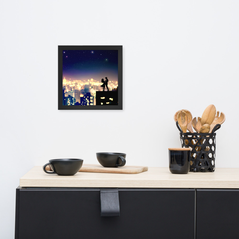 Couple Goals Premium Luster Photo Paper Framed Poster 