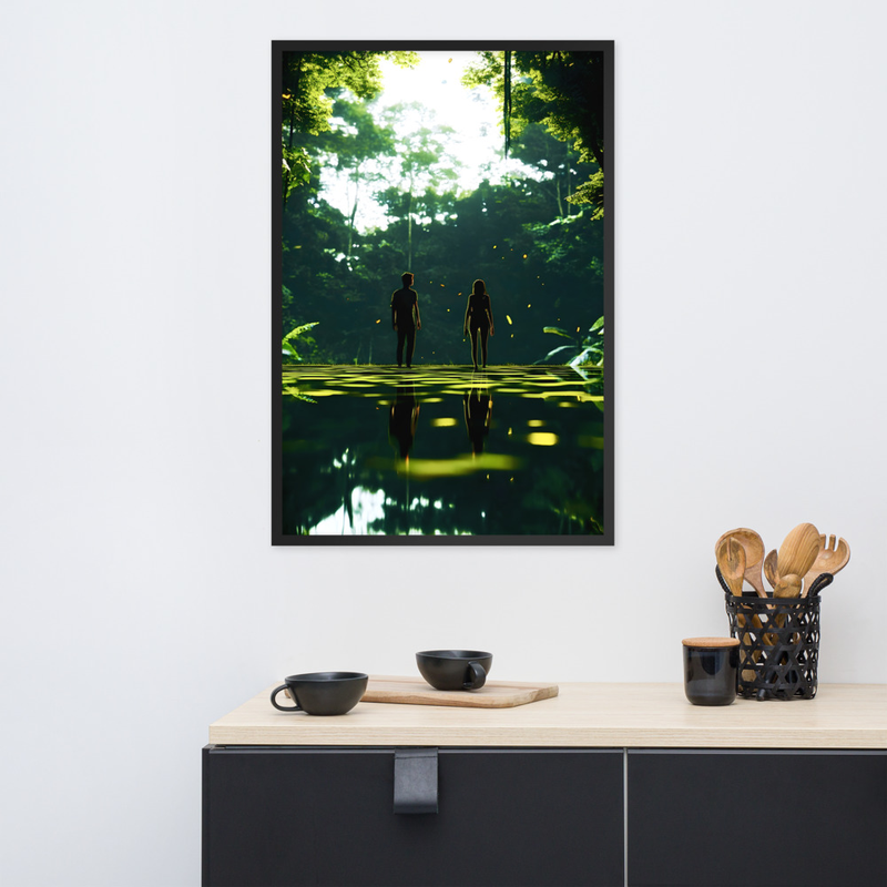 Forest Love Premium Luster Photo Paper Framed Poster