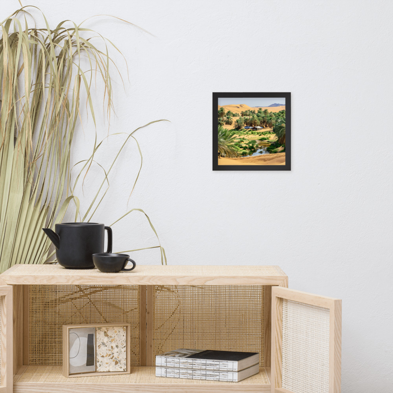 Lone Dune Premium Luster Photo Paper Framed Poster 