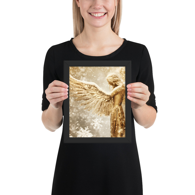 Seraphine Gold Premium Luster Photo Paper Framed Poster 
