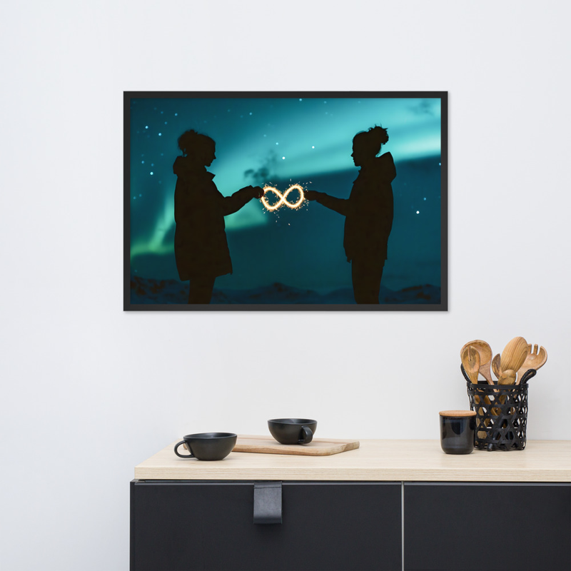 Infinity Premium Luster Photo Paper Framed Poster