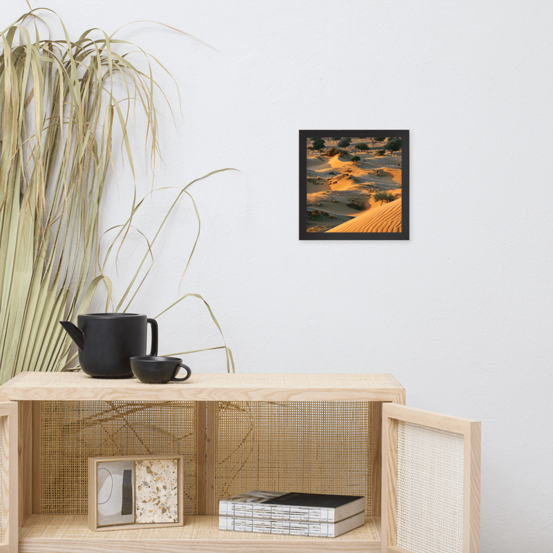 Sand Mirage Premium Luster Photo Paper Framed Poster 