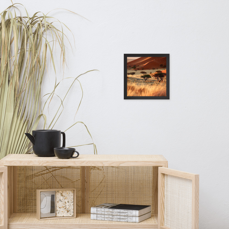 Cactus Song Premium Luster Photo Paper Framed Poster 