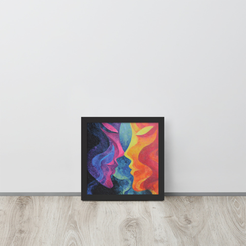 Rainbow Premium Luster Photo Paper Framed Poster 