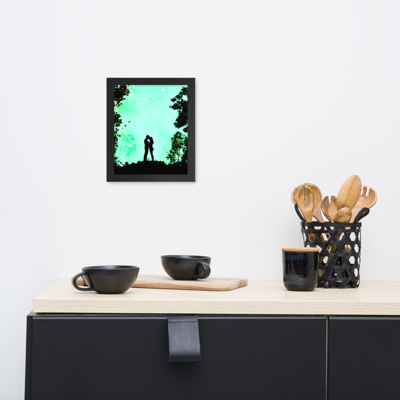 Contrast Love Premium Luster Photo Paper Framed Poster 