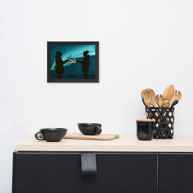 Infinity Premium Luster Photo Paper Framed Poster 