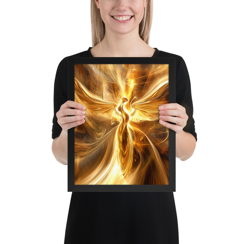 Throne Radiance Premium Luster Photo Paper Framed Poster 