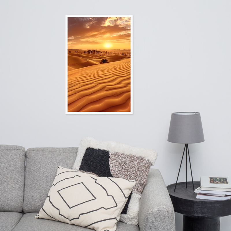 Starlit Abyss Premium Luster Photo Paper Framed Poster