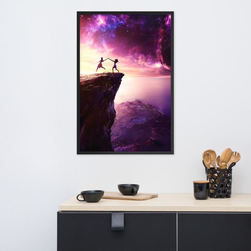 Friendship Premium Luster Photo Paper Framed Poster