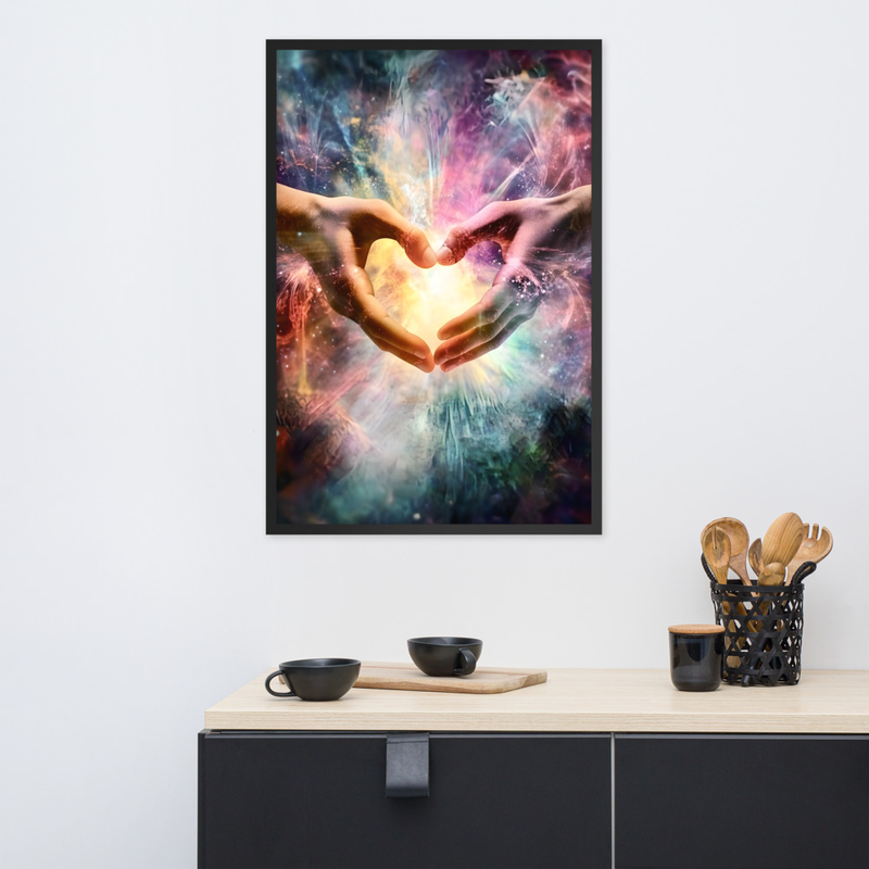 Endless Bliss Premium Luster Photo Paper Framed Poster