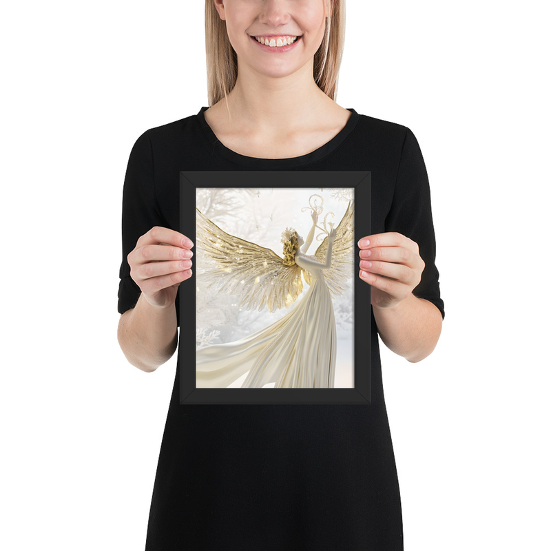 Golden Angel Wall Art Print