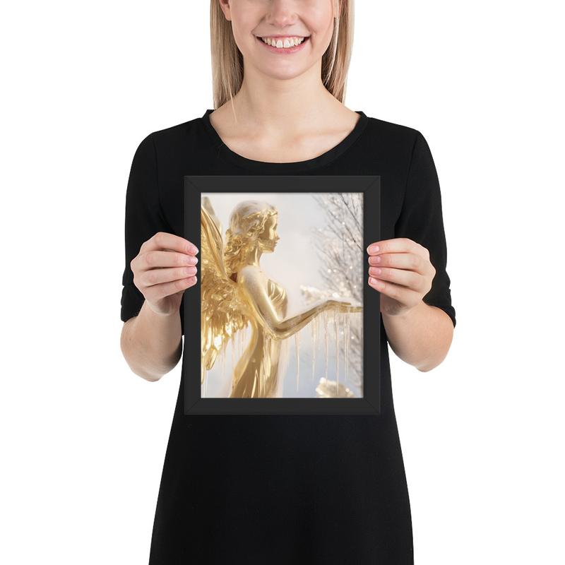 Celestial Jophiel Premium Luster Photo Paper Framed Poster 