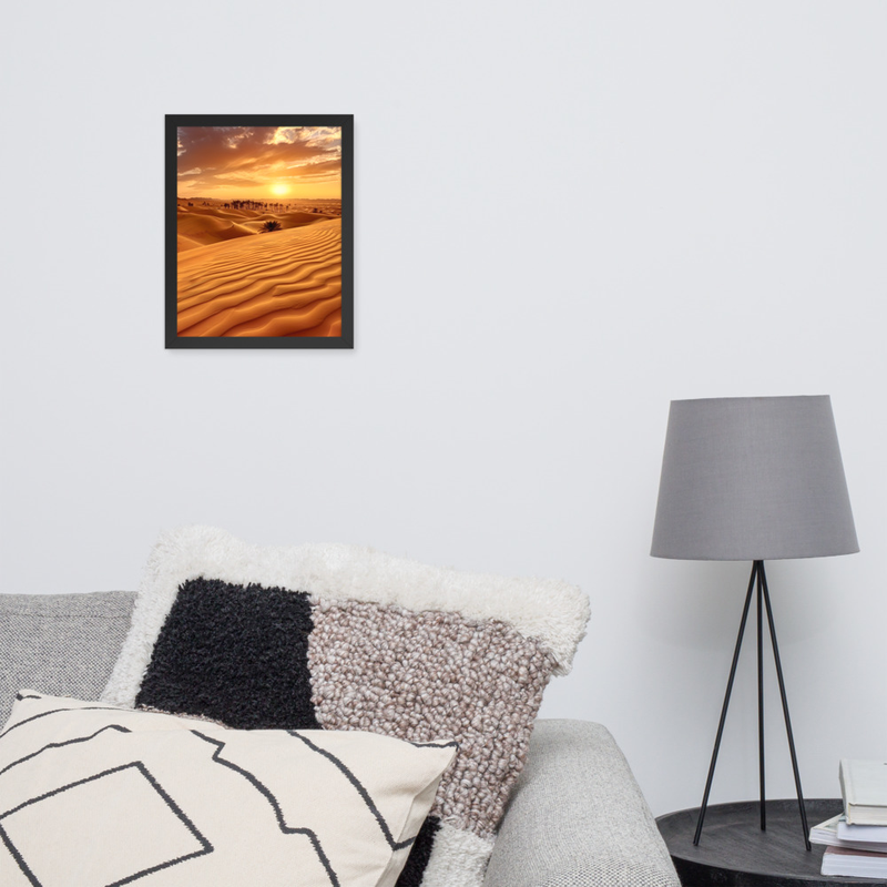 Starlit Abyss Premium Luster Photo Paper Framed Poster 