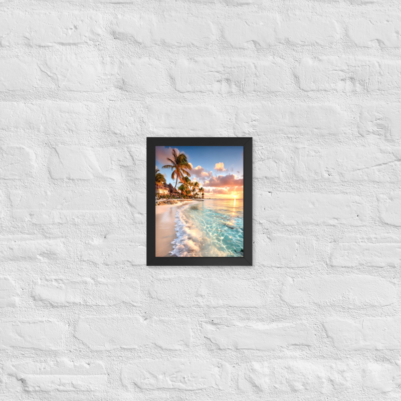 Regent Palm Premium Luster Photo Paper Framed Poster 