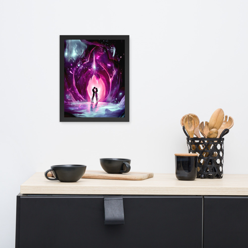 Hidden Flame Premium Luster Photo Paper Framed Poster 