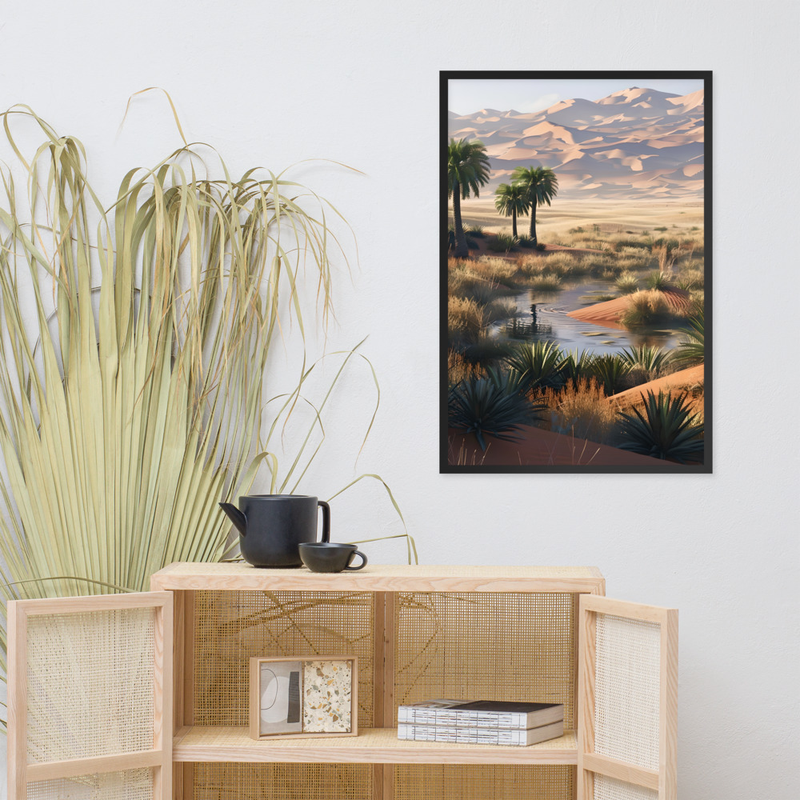 Wind Sculpt Premium Luster Photo Paper Framed Poster