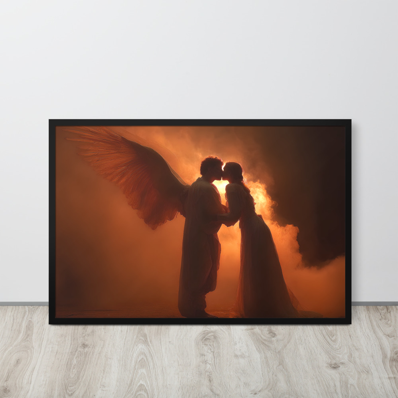 Heavenly Premium Luster Photo Paper Framed Poster