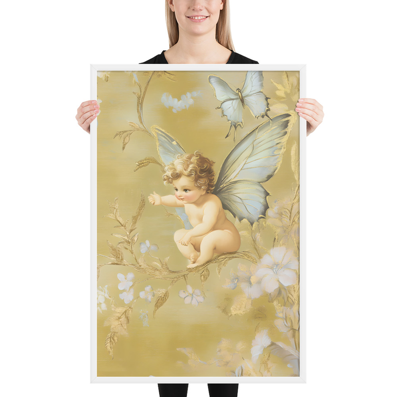 Celestial Jophiel Premium Luster Photo Paper Framed Poster