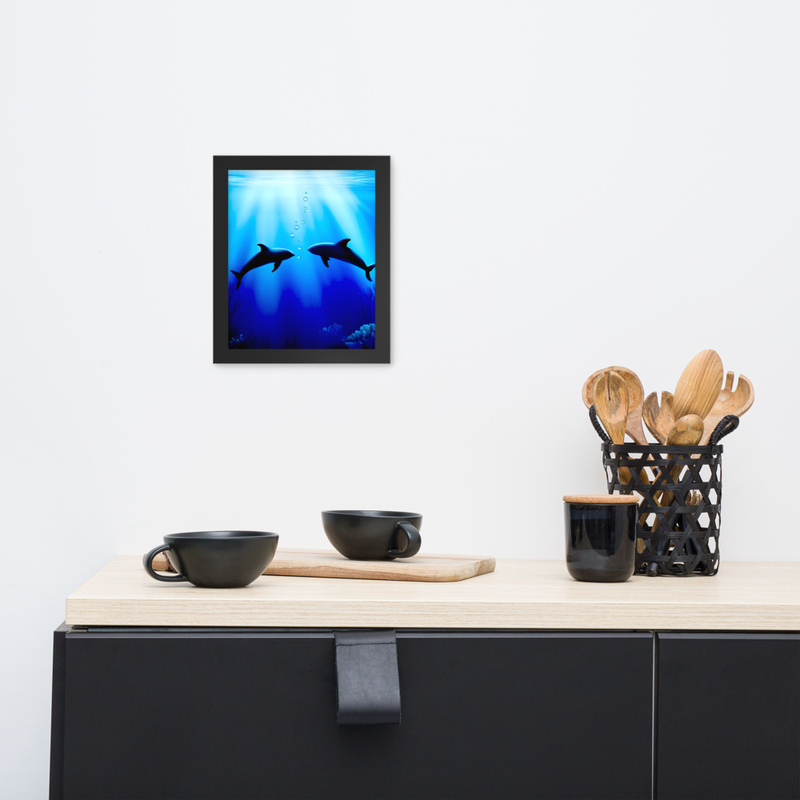 Forever Bond Premium Luster Photo Paper Framed Poster 