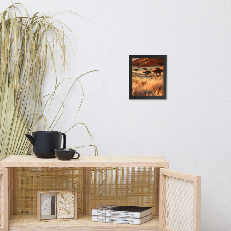 Cactus Song Premium Luster Photo Paper Framed Poster 