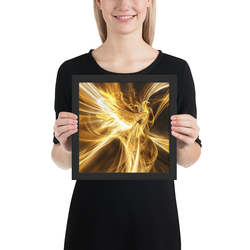 Ophanim Shine Premium Luster Photo Paper Framed Poster 