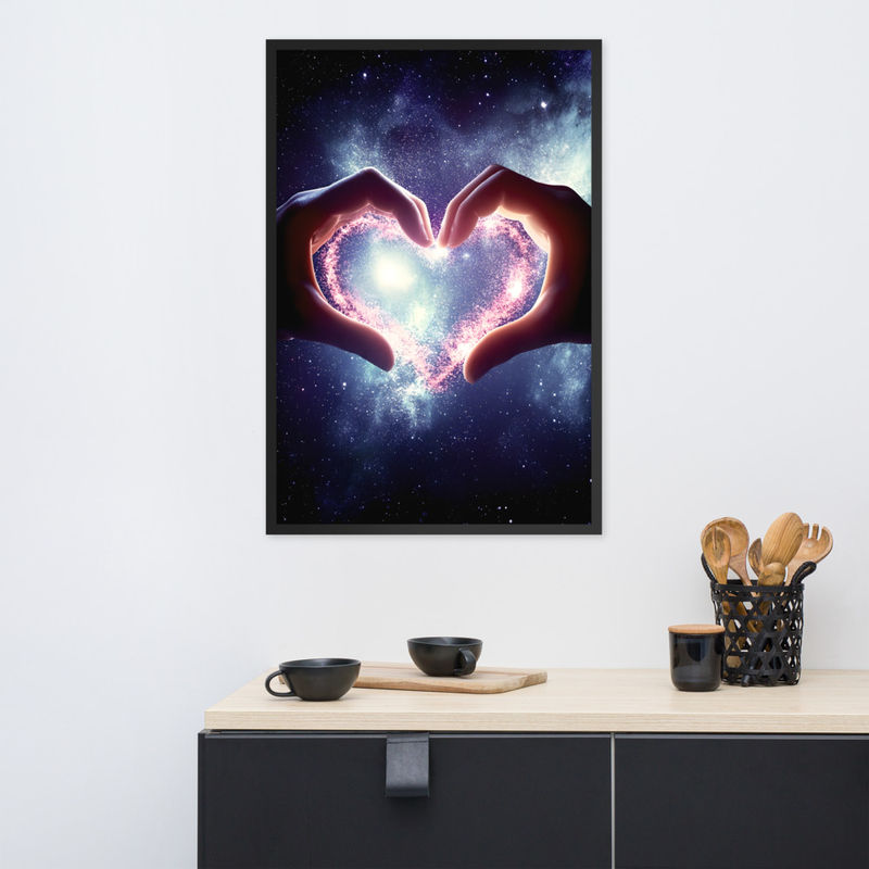 Gentle Heart Premium Luster Photo Paper Framed Poster