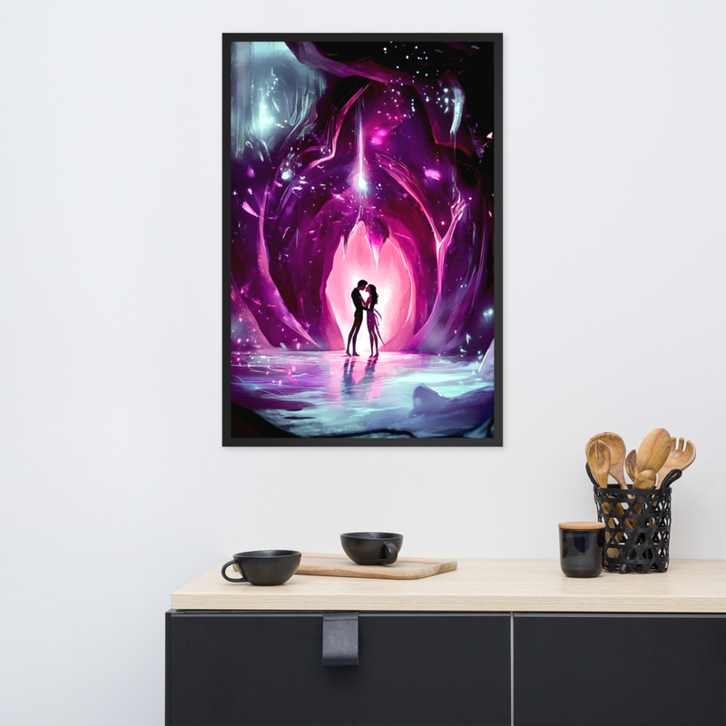 Hidden Flame Premium Luster Photo Paper Framed Poster