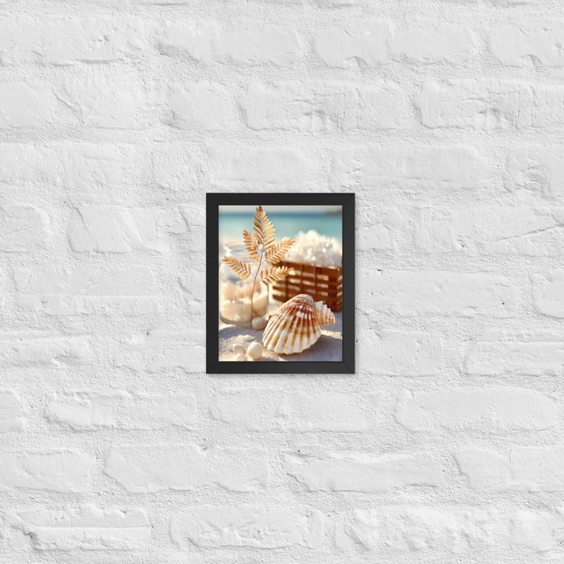 Shelly Premium Luster Photo Paper Framed Poster 