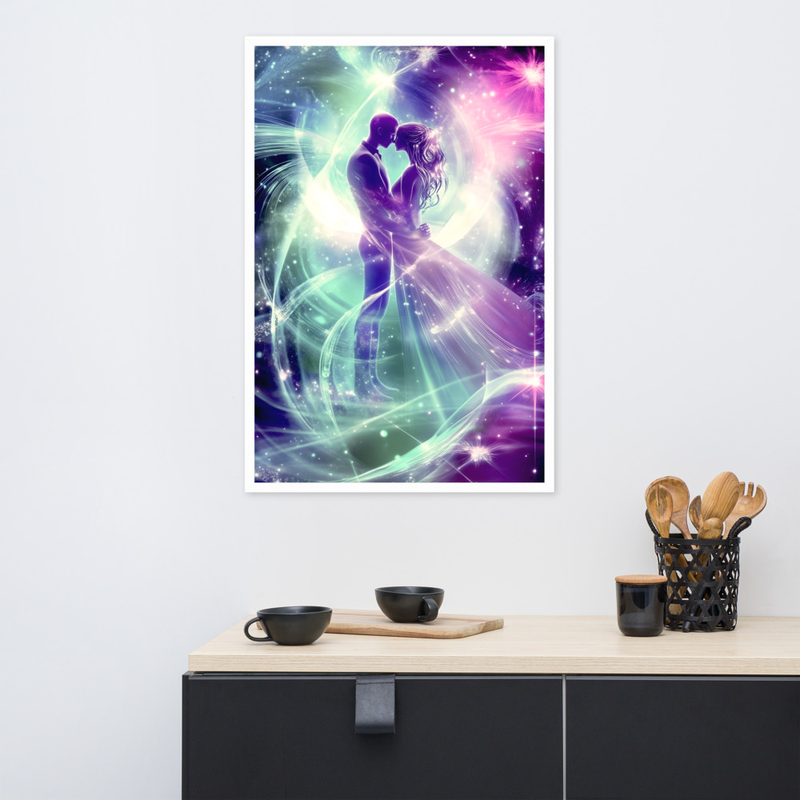 Fiery Passion Premium Luster Photo Paper Framed Poster 