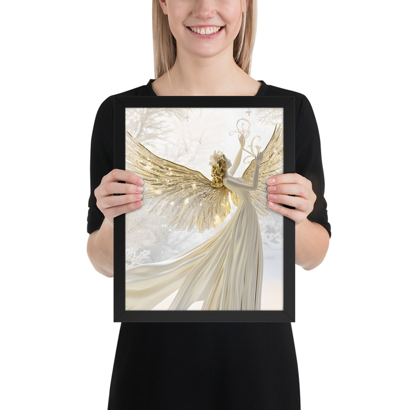 Golden Angel Wall Art Print