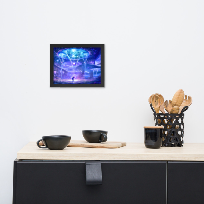 Romantic Fantasy Premium Luster Photo Paper Framed Poster