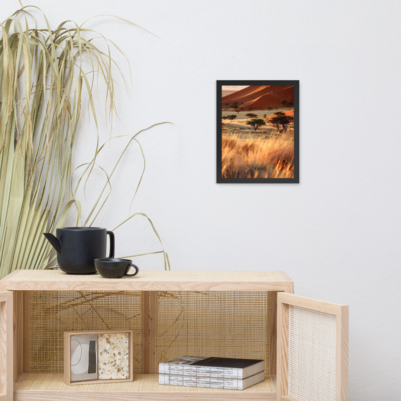 Cactus Song Premium Luster Photo Paper Framed Poster 