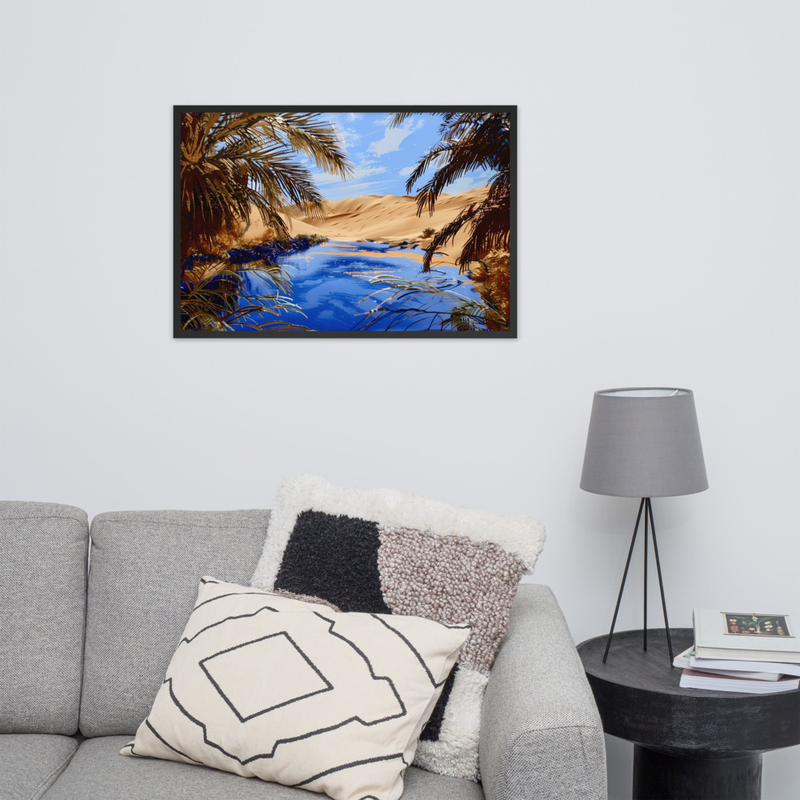 Eternal Thirst Premium Luster Photo Paper Framed Poster