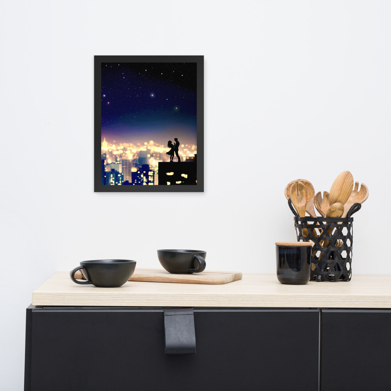 Couple Goals Premium Luster Photo Paper Framed Poster 