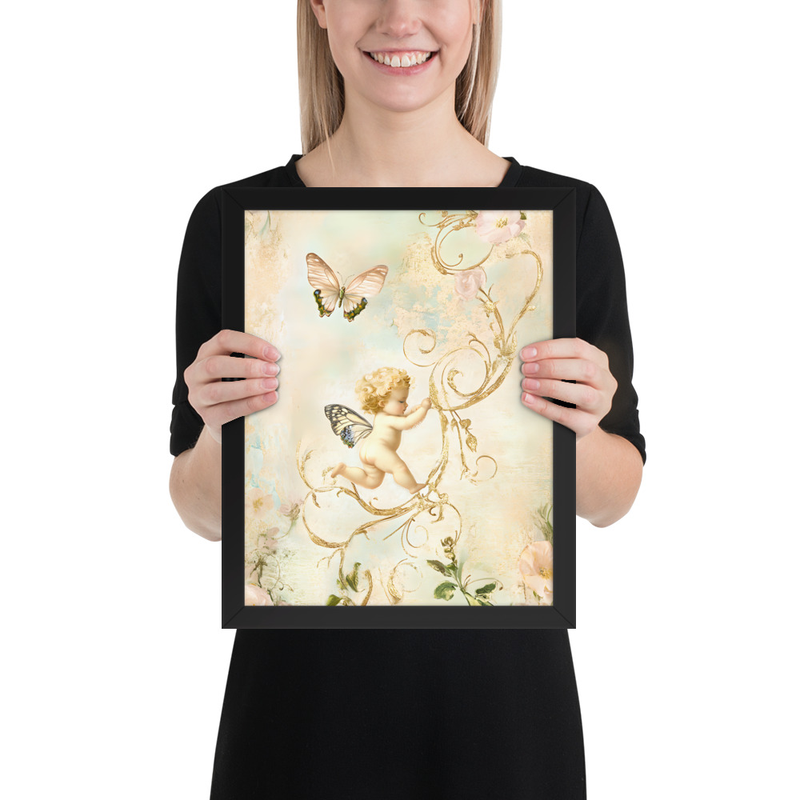 Zadkiel Radiance Premium Luster Photo Paper Framed Poster 