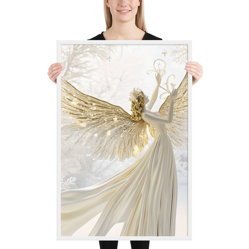 Golden Angel Wall Art Print