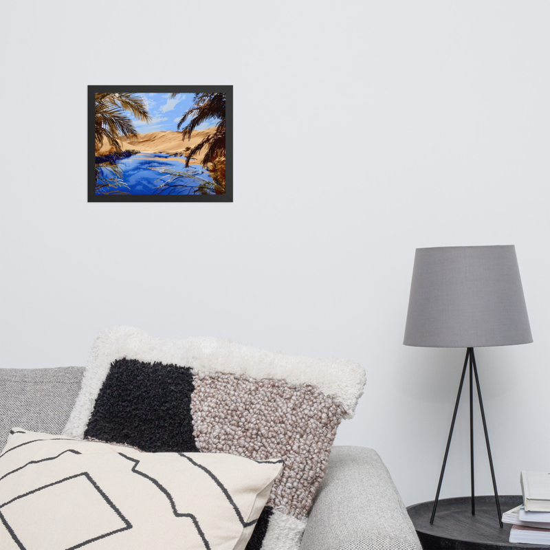 Eternal Thirst Premium Luster Photo Paper Framed Poster