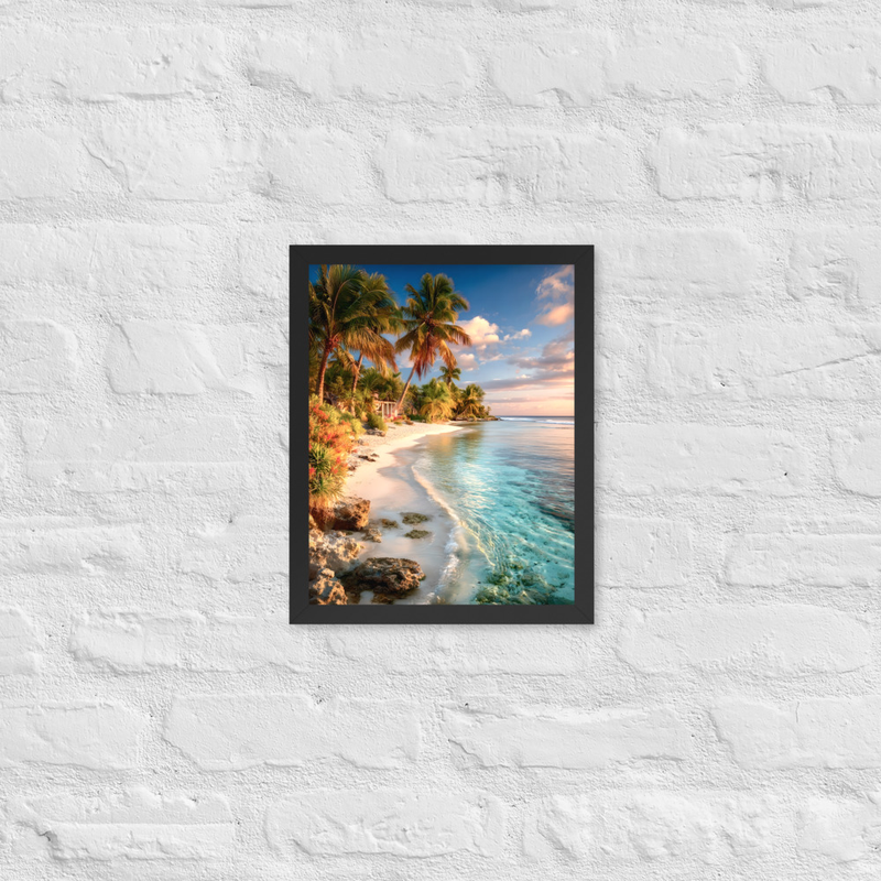 Victorius Premium Luster Photo Paper Framed Poster 