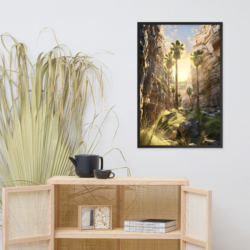 Desert Whisper Premium Luster Photo Paper Framed Poster