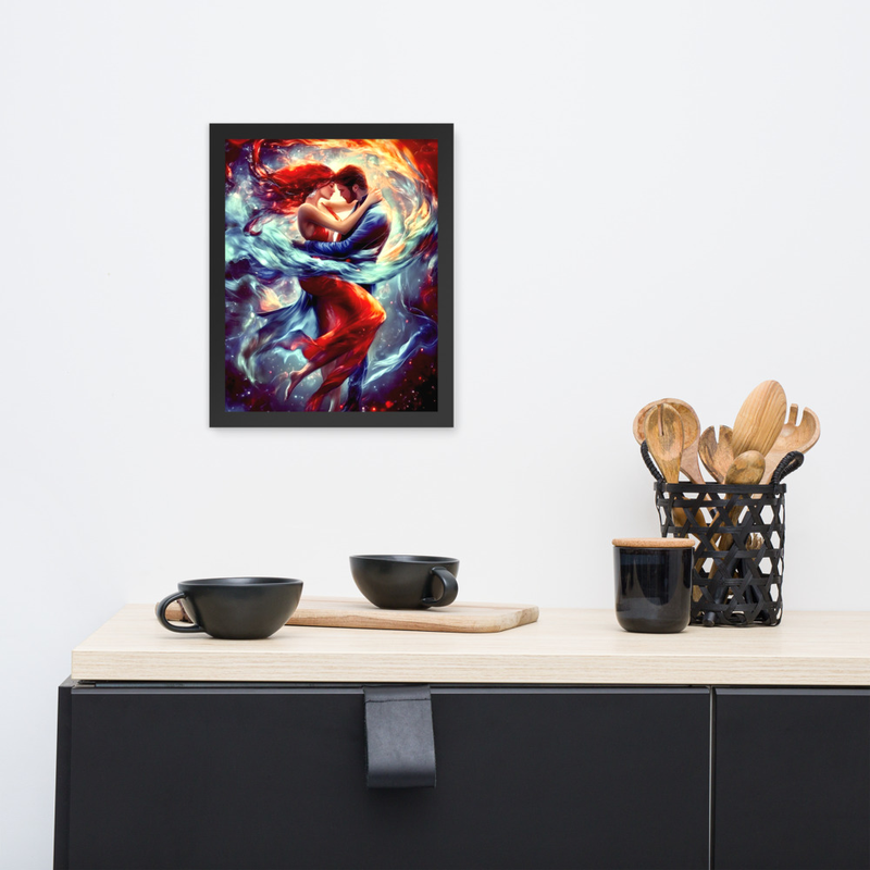 Cosmic Love Premium Luster Photo Paper Framed Poster