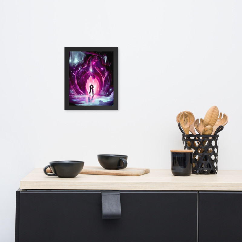 Hidden Flame Premium Luster Photo Paper Framed Poster 