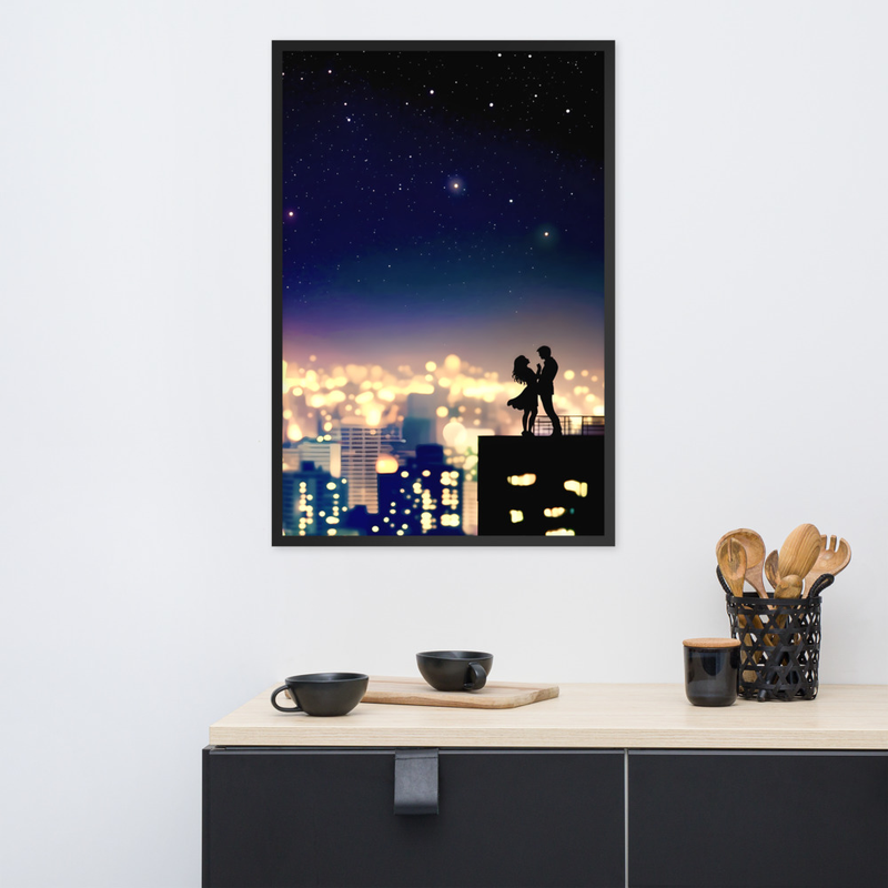 Couple Goals Premium Luster Photo Paper Framed Poster