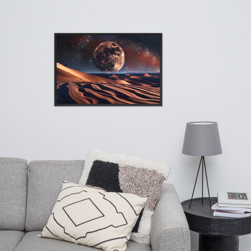 Cracked Earth Premium Luster Photo Paper Framed Poster