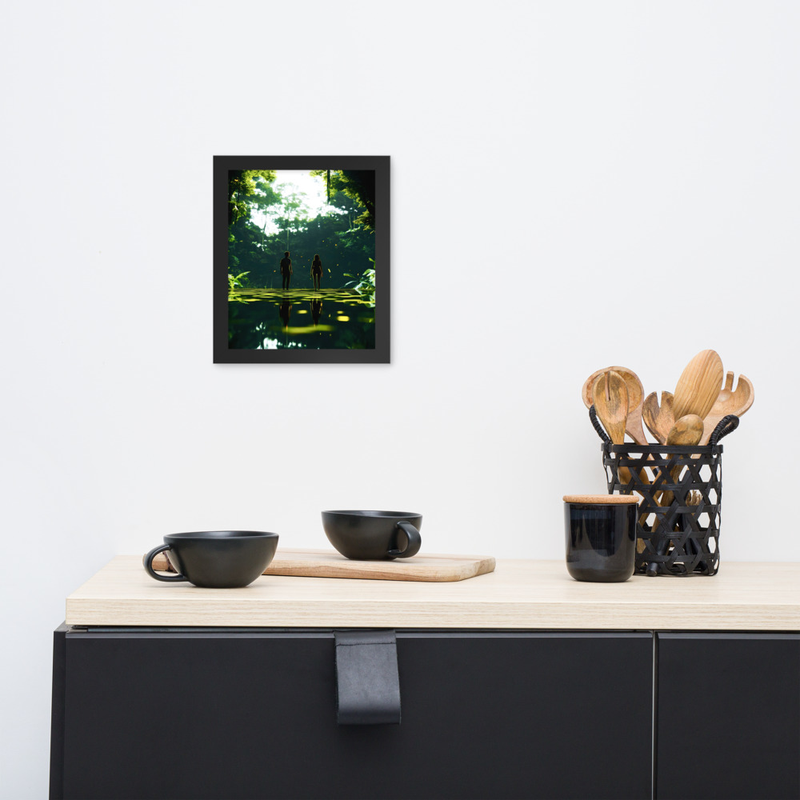 Forest Love Premium Luster Photo Paper Framed Poster 