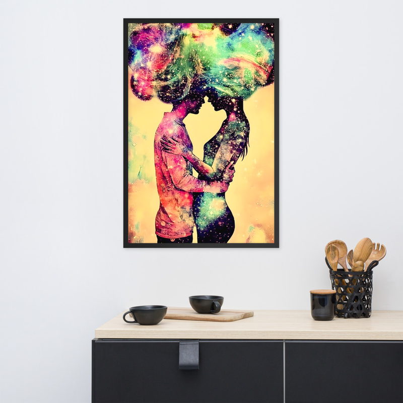 Universe In My Head Premium Luster Photo Paper Framed Poster 