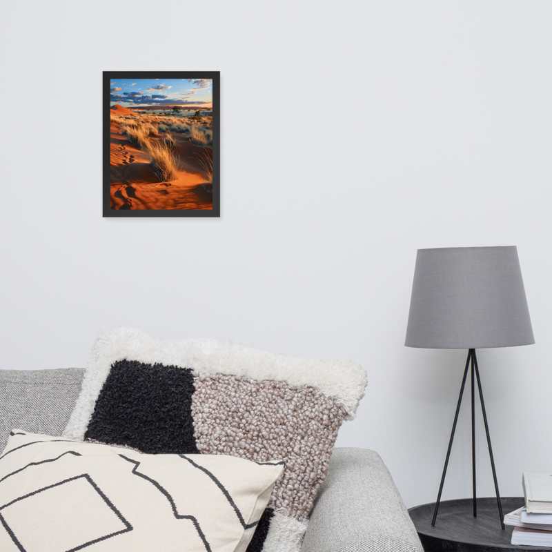 Dust Vortex Premium Luster Photo Paper Framed Poster 