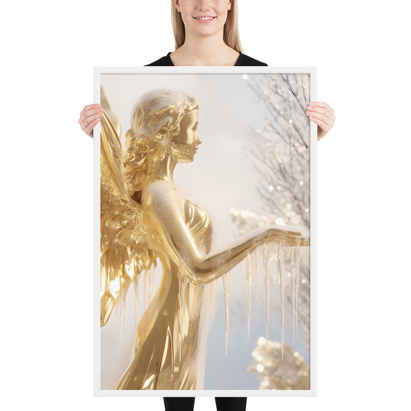 Celestial Jophiel Premium Luster Photo Paper Framed Poster