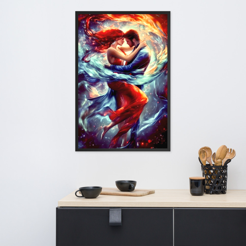 Cosmic Love Premium Luster Photo Paper Framed Poster