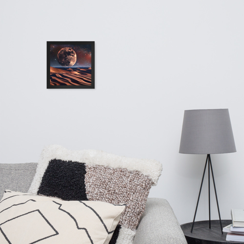 Cracked Earth Premium Luster Photo Paper Framed Poster 