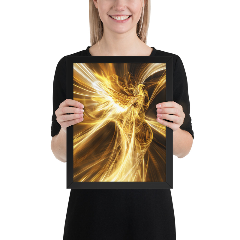Ophanim Shine Premium Luster Photo Paper Framed Poster 
